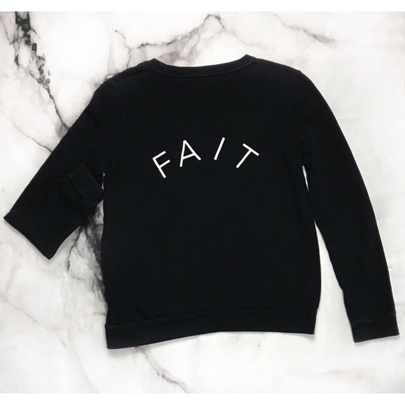 Madewell Bien Fait Graphic Sweatshirt Black 🖤 - Picture 2 of 5